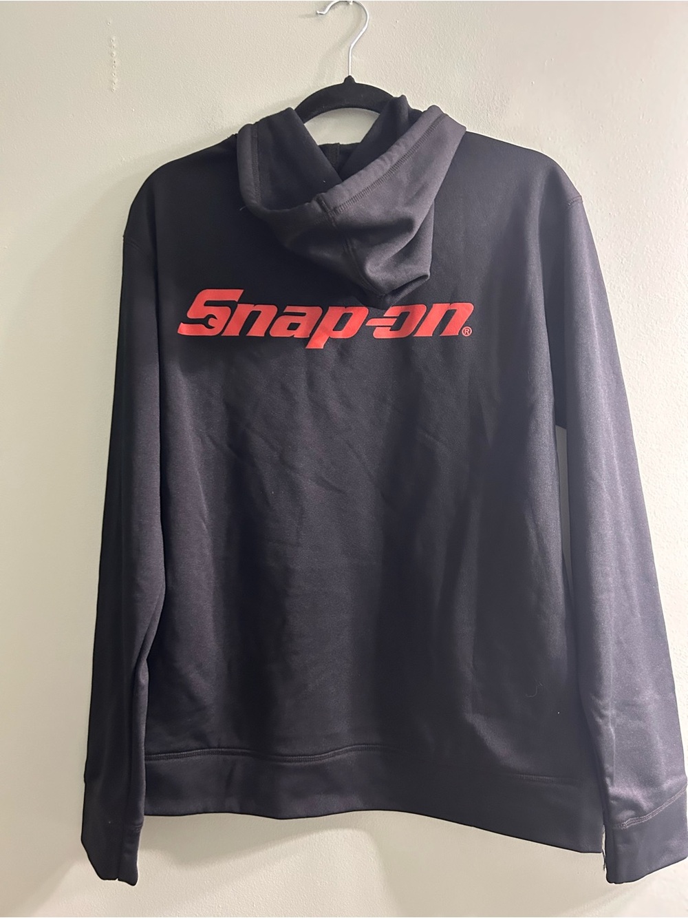 NWT snap on printed work hoodie